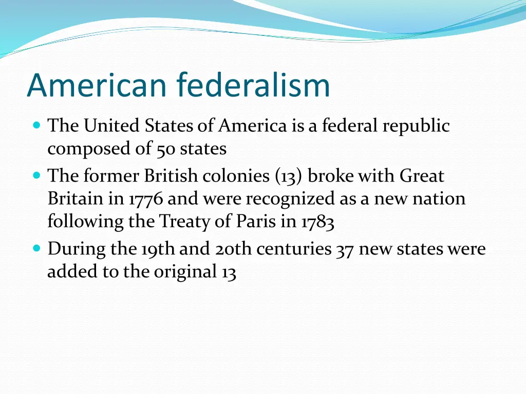 american federalism