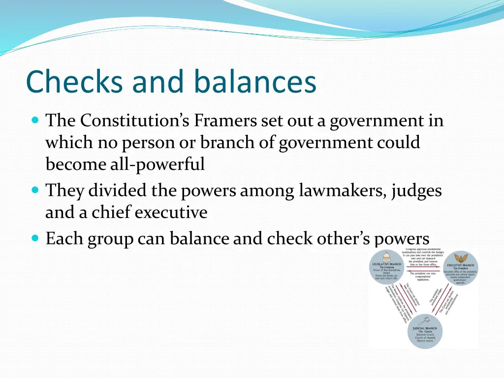 checks and balances