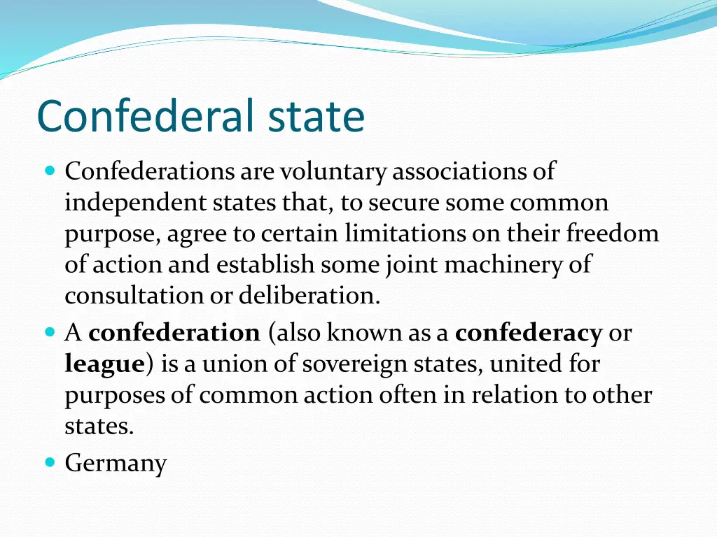 confederal state