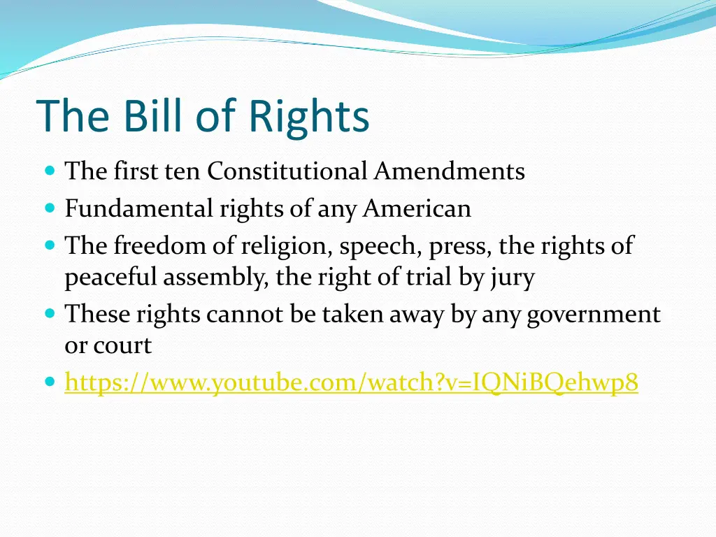 the bill of rights