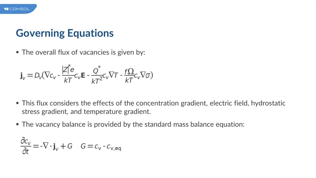 governing equations