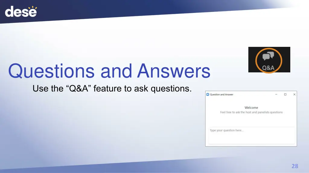 questions and answers use the q a feature 1