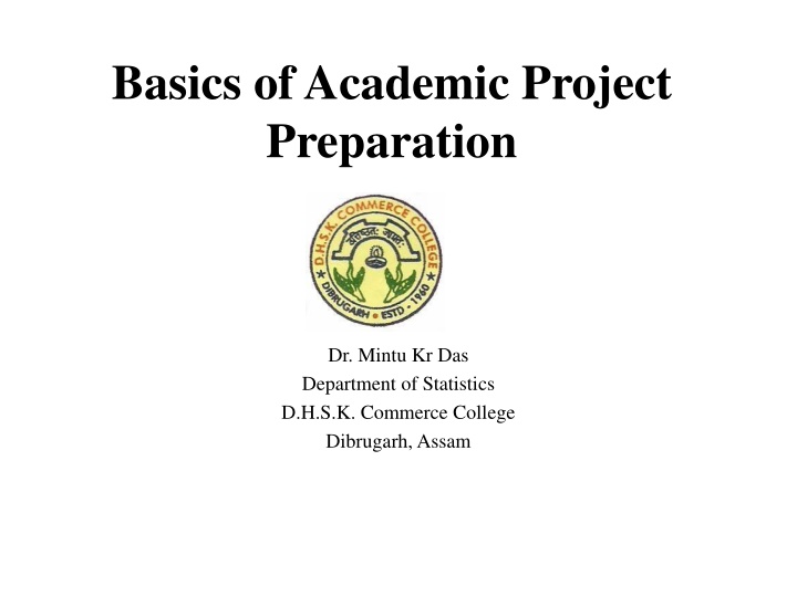 basics of academic project preparation