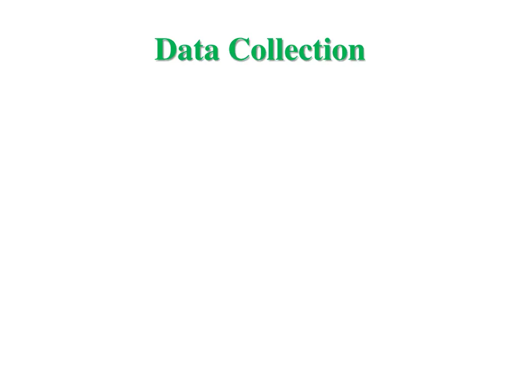 data collection