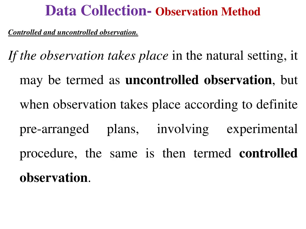 data collection observation method 4