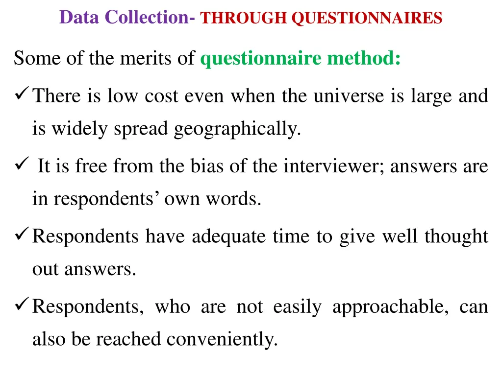 data collection through questionnaires 1