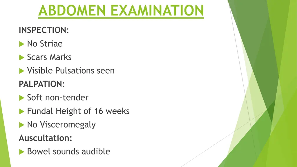 abdomen examination