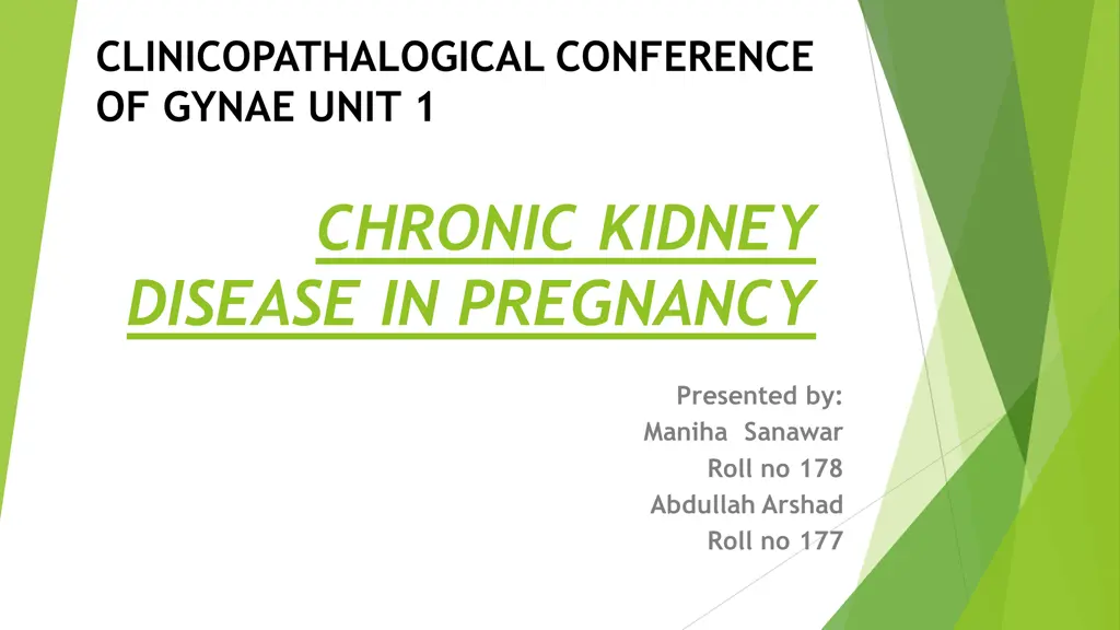 clinicopathalogical conference of gynae unit 1