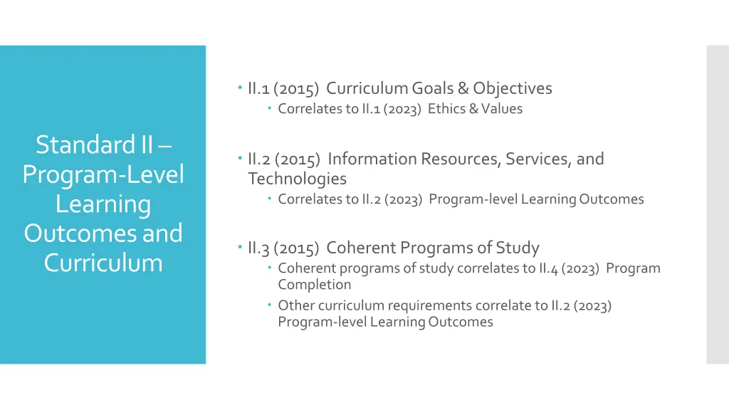 ii 1 2015 curriculum goals objectives correlates