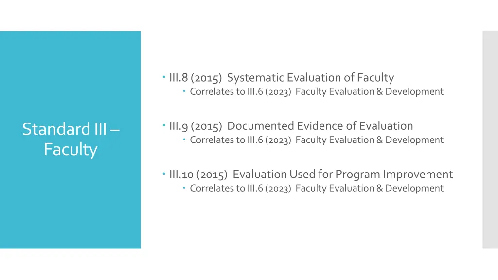 iii 8 2015 systematic evaluation of faculty