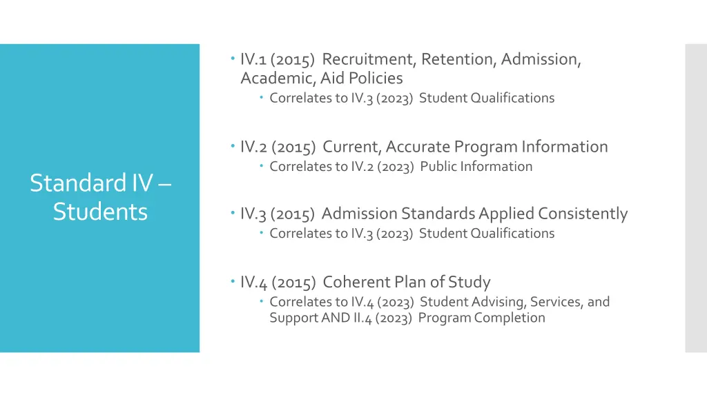 iv 1 2015 recruitment retention admission