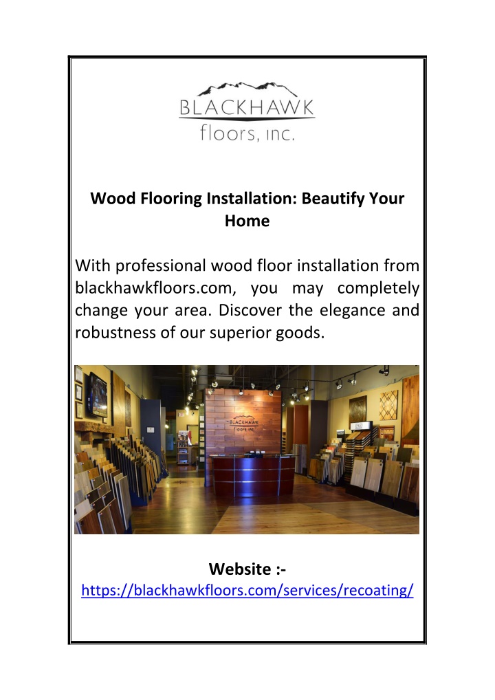 wood flooring installation beautify your home