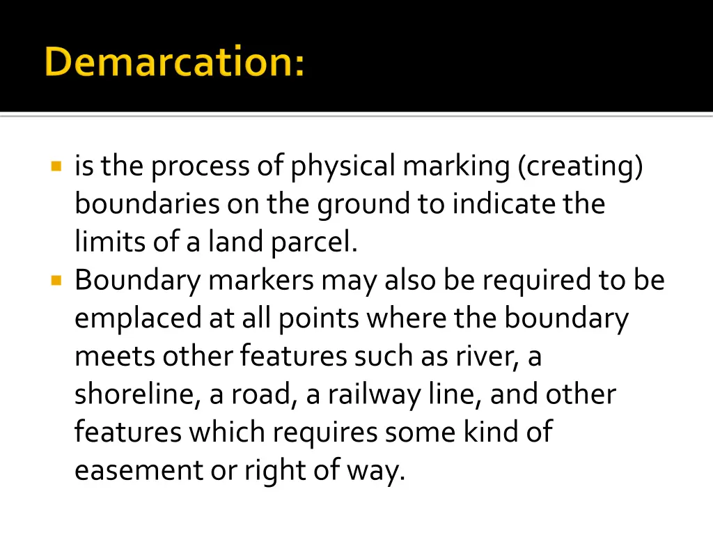 is the process of physical marking creating