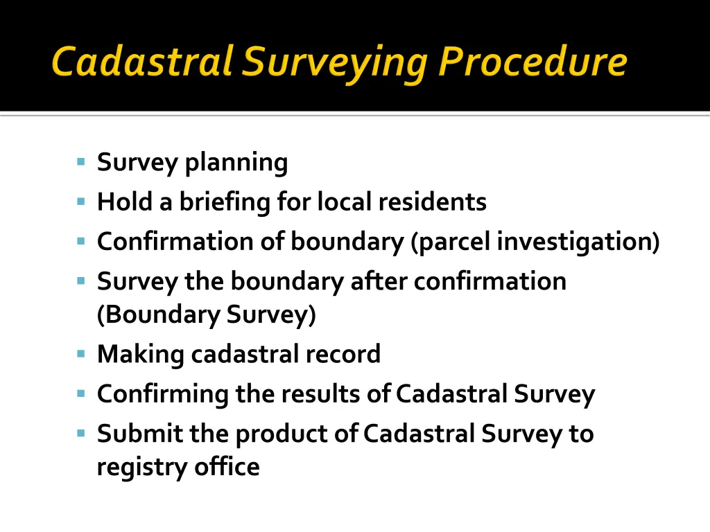 survey planning hold a briefing for local