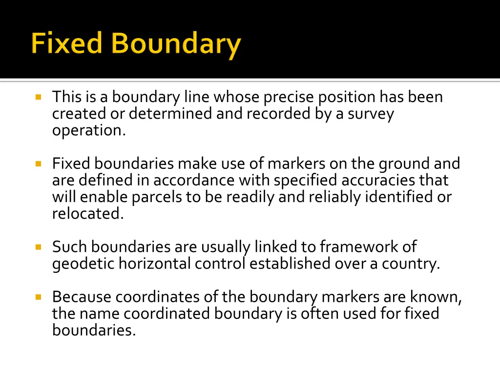 this is a boundary line whose precise position