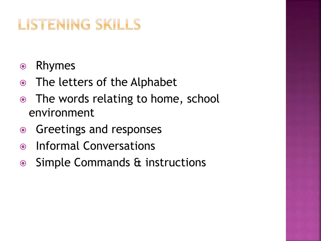 listening skills