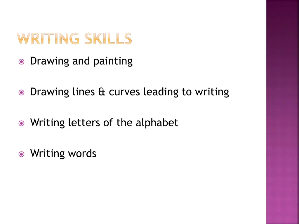 writing skills