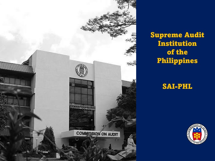 supreme audit institution of the philippines