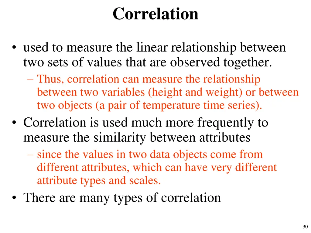 correlation