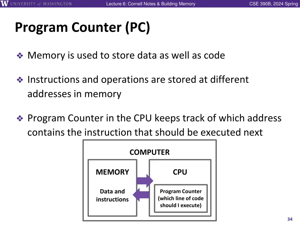 lecture 6 cornell notes building memory 32