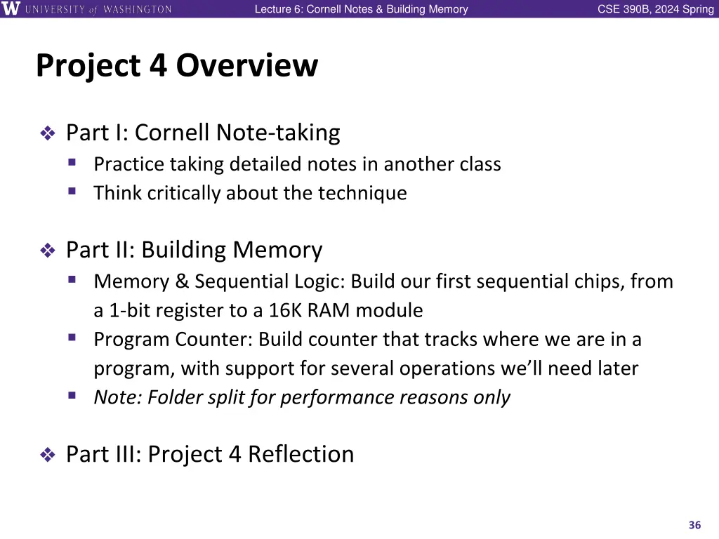 lecture 6 cornell notes building memory 34