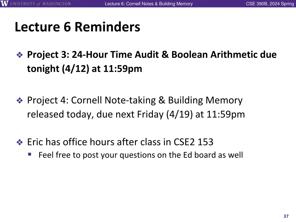 lecture 6 cornell notes building memory 35