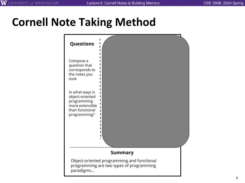 lecture 6 cornell notes building memory 5