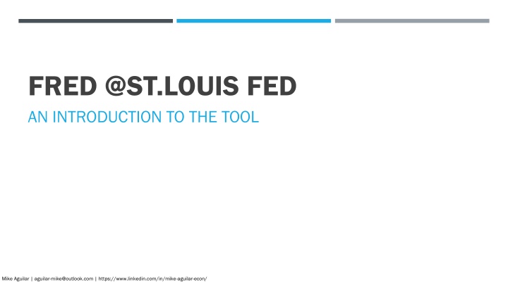 fred @st louis fed an introduction to the tool