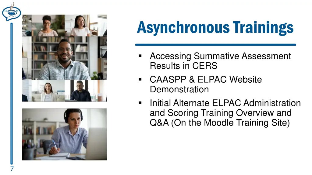 asynchronous trainings