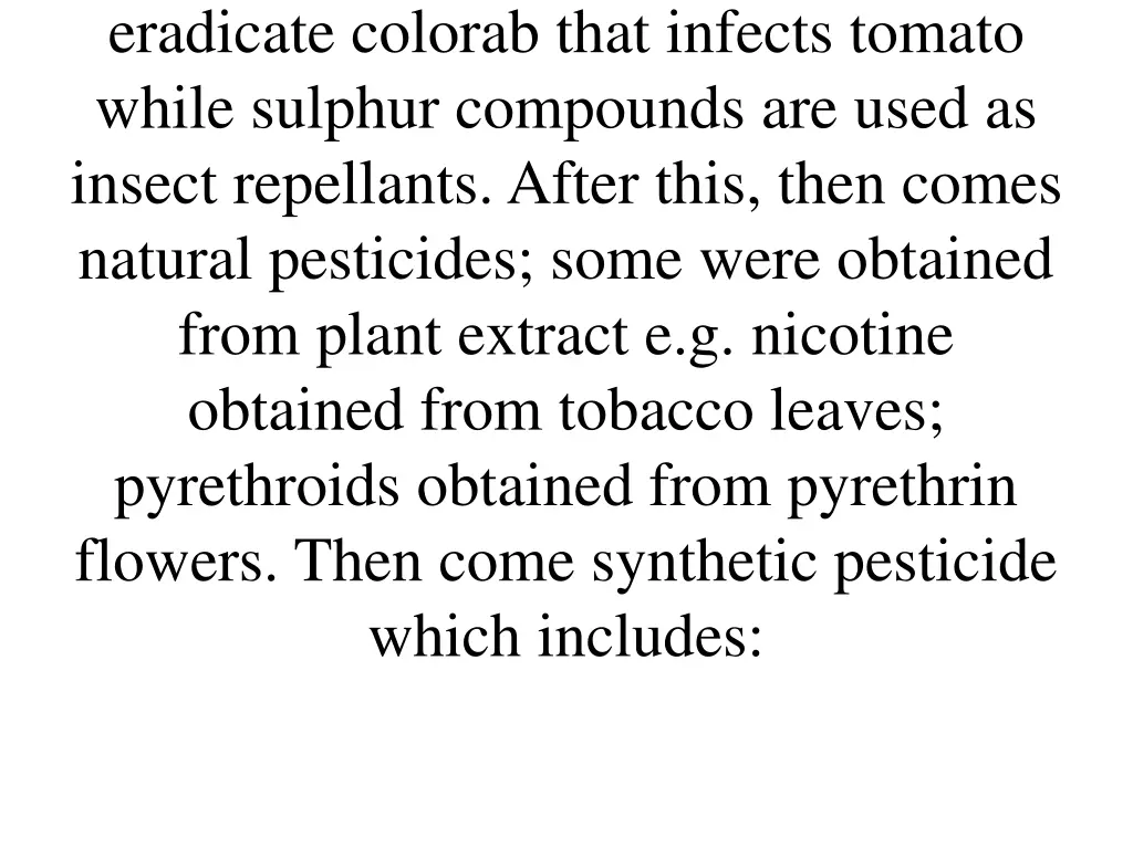 eradicate colorab that infects tomato while