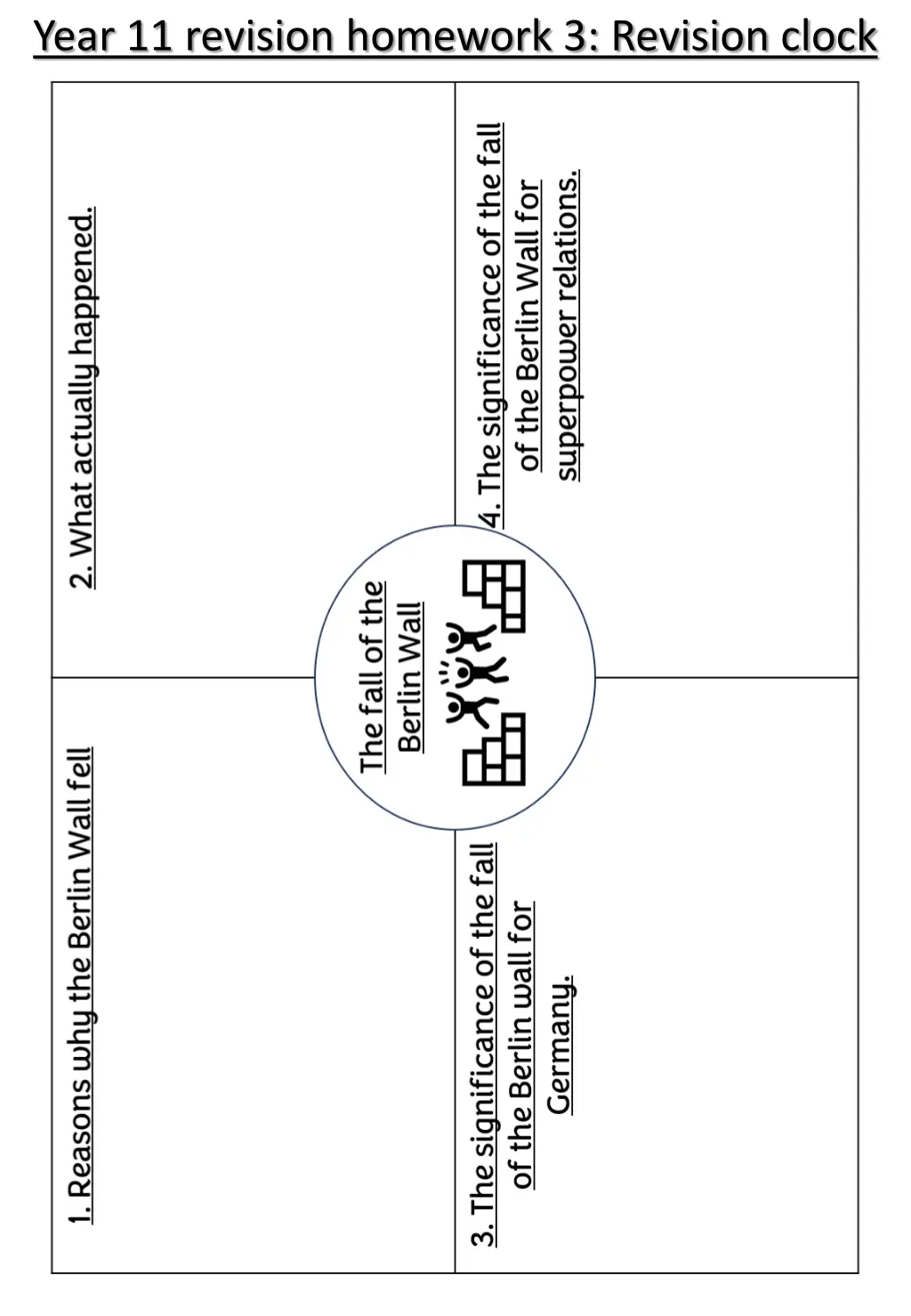 year 11 revision homework 3 revision clock