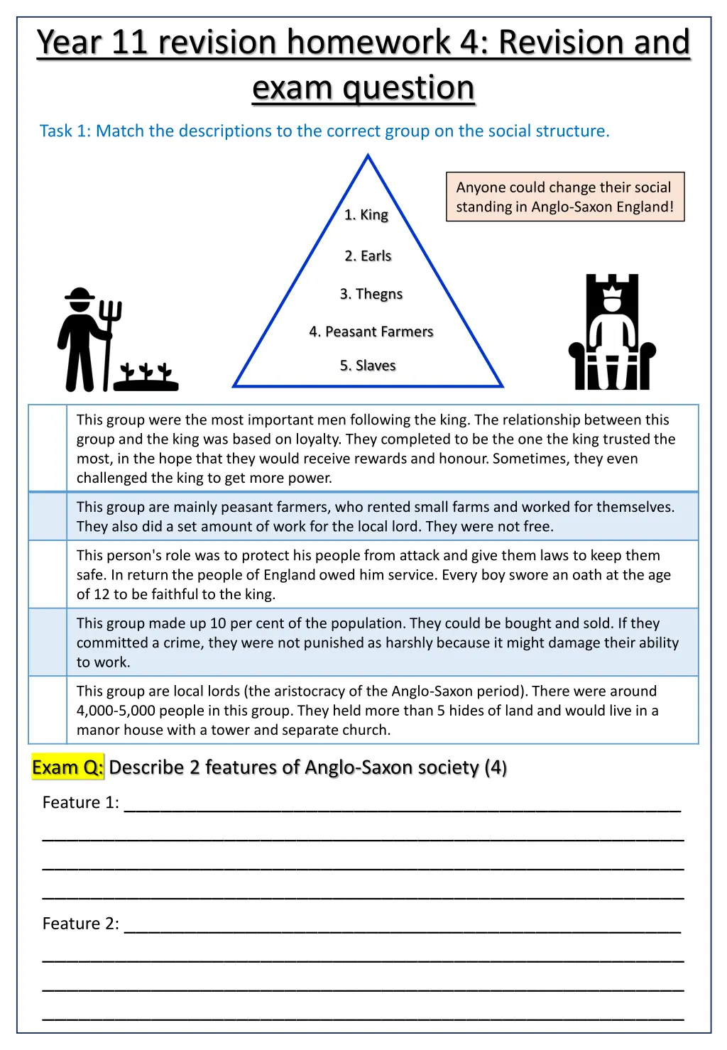 year 11 revision homework 4 revision and exam