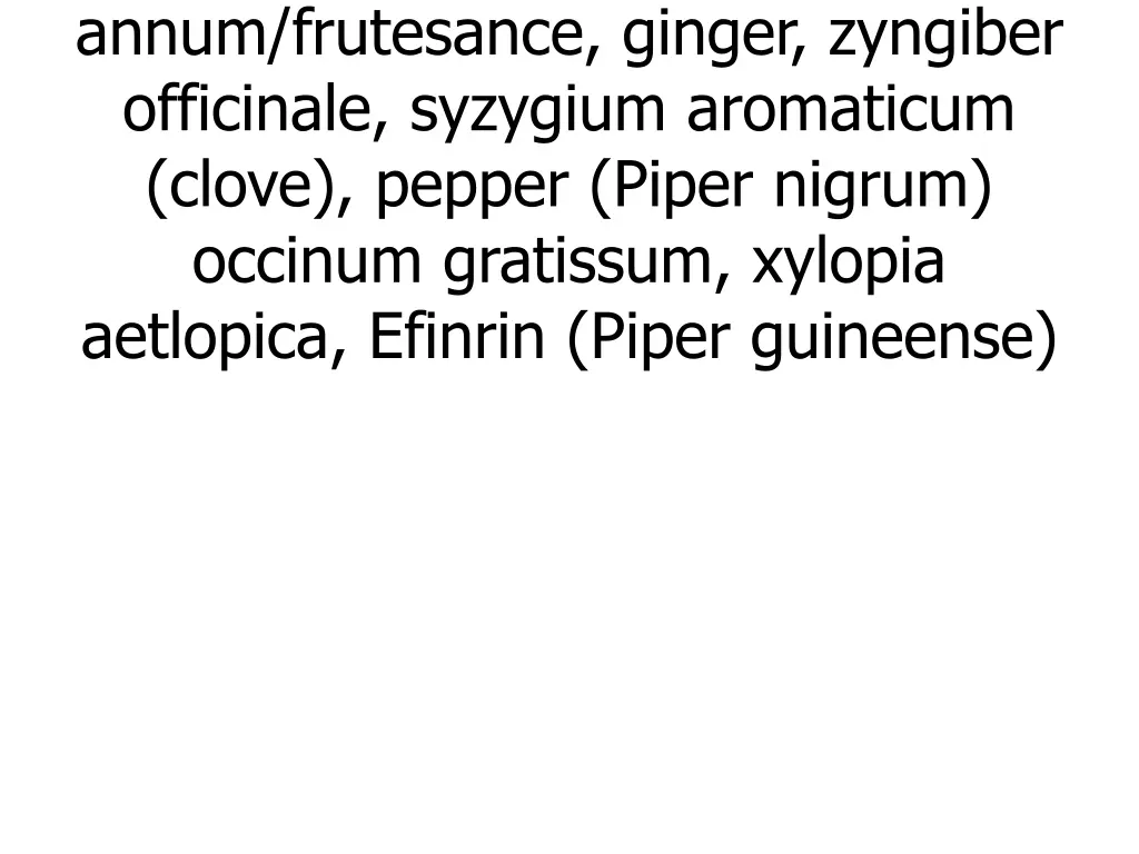 capscum sp chilli annum frutesance ginger