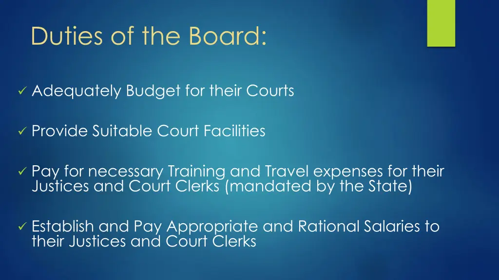 duties of the board