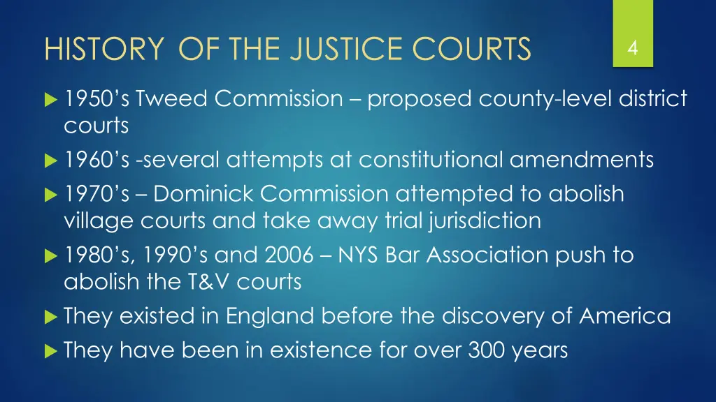 history of the justice courts 1