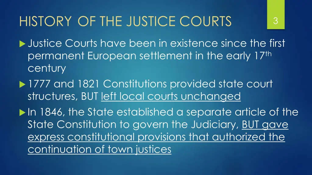 history of the justice courts