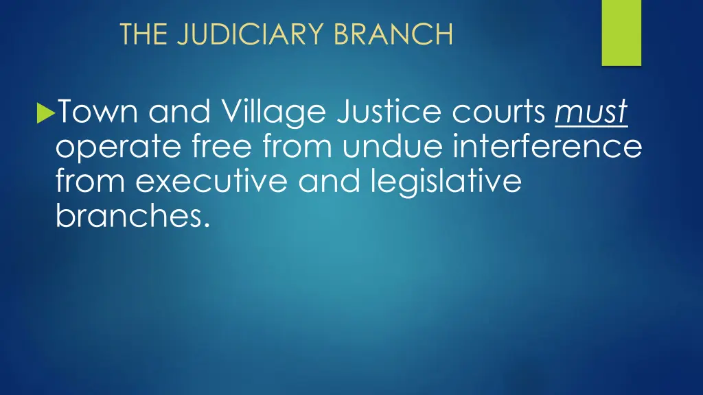 the judiciary branch