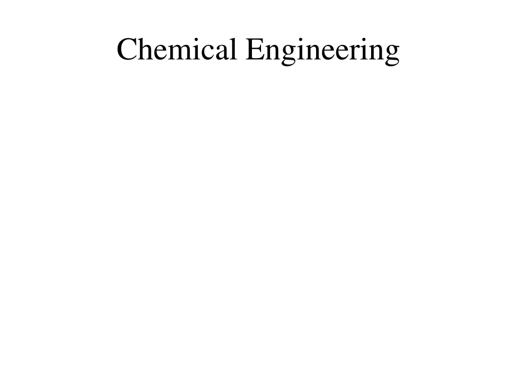 chemical engineering