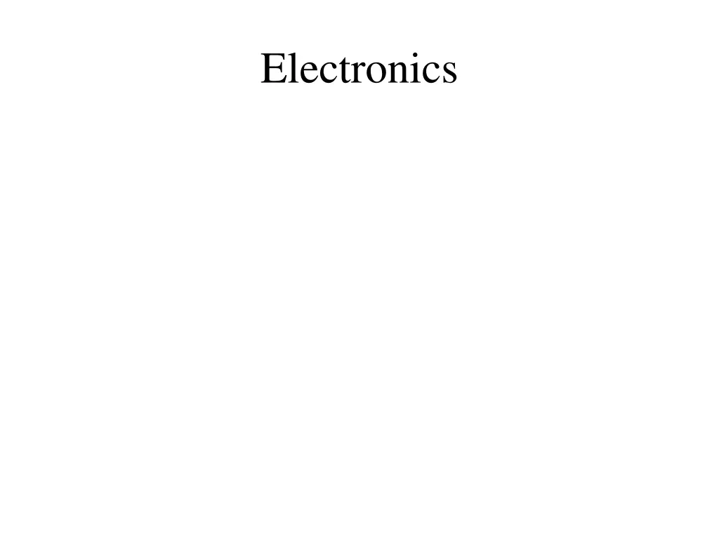 electronics