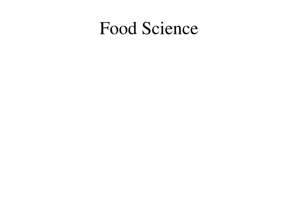 food science