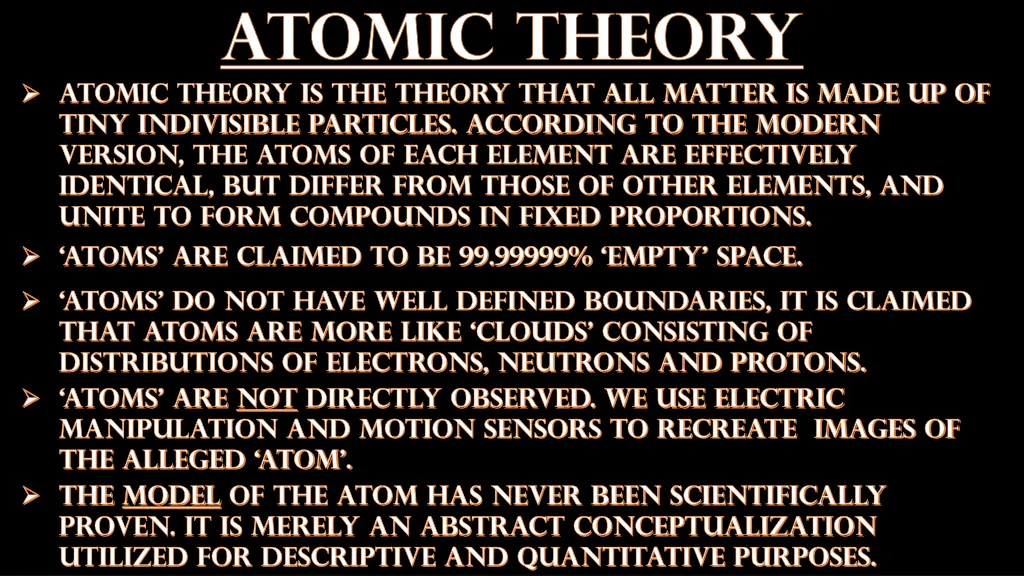 atomic theory atomic theory is the theory that