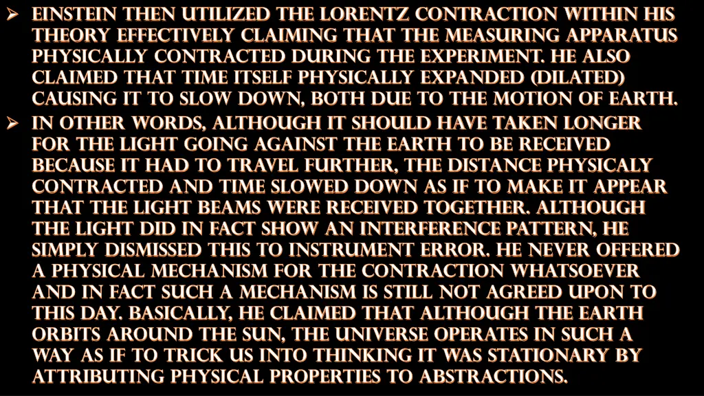 einstein then utilized the lorentz contraction