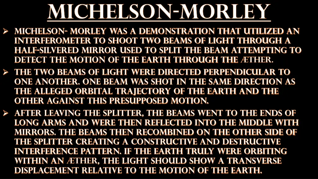 michelson morley 1