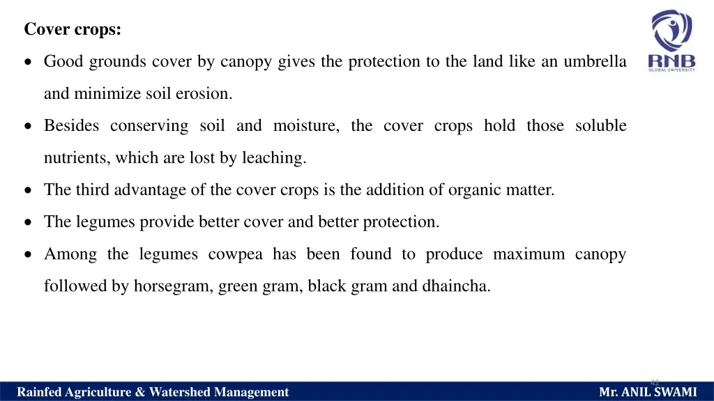 cover crops