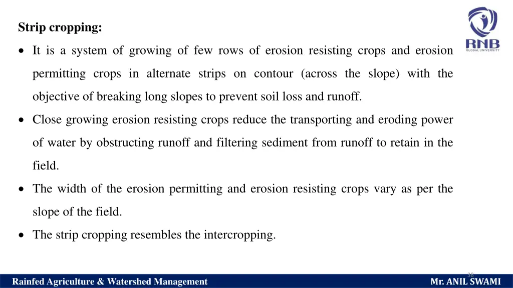 strip cropping