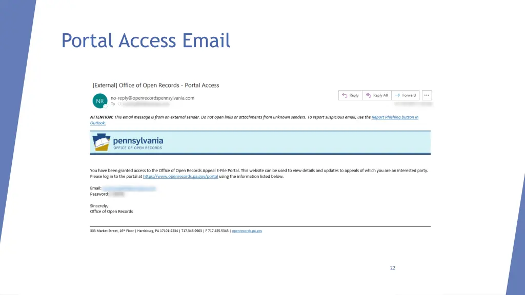 portal access email