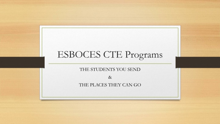 esboces cte programs