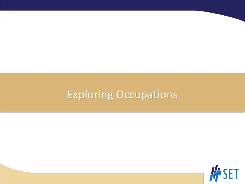 exploring occupations