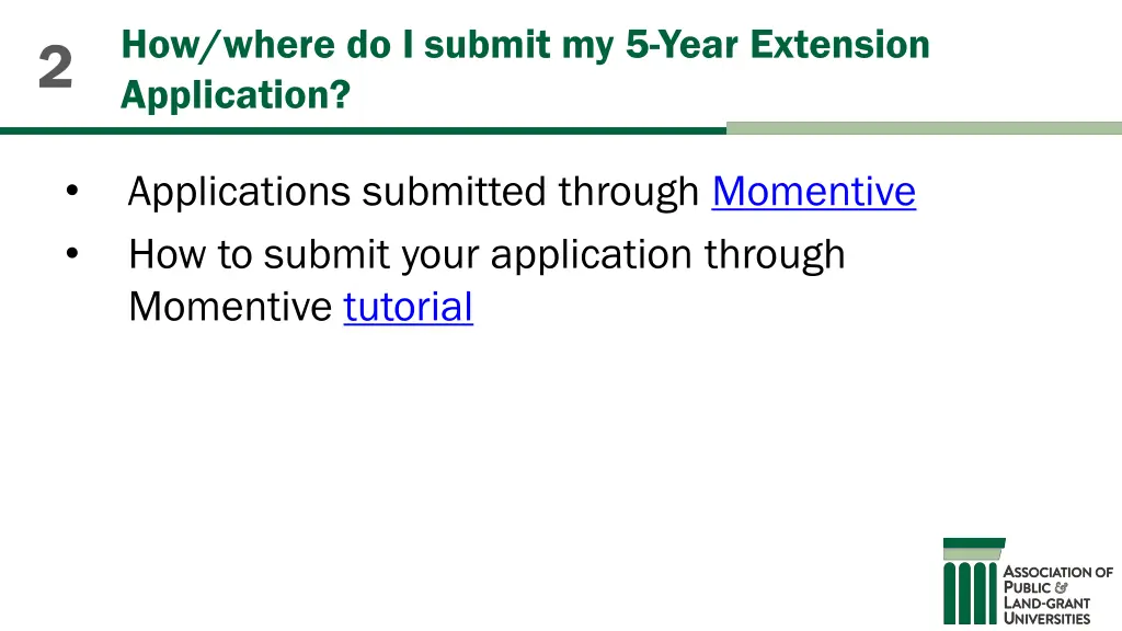 how where do i submit my 5 year extension