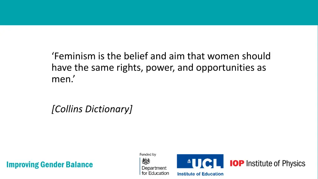 feminism is the belief and aim that women should